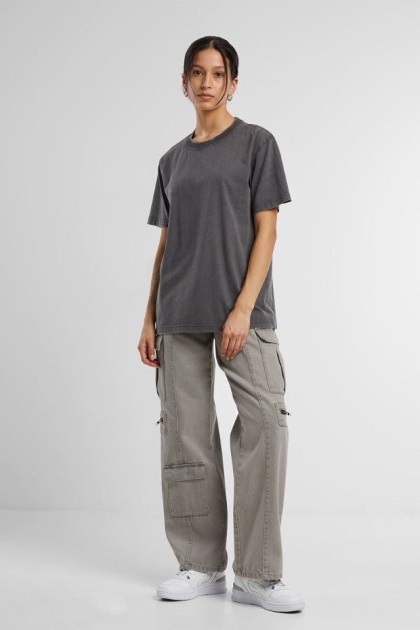 Dámské oversize tričko z těžké bavlny "Stonewash" BY 306