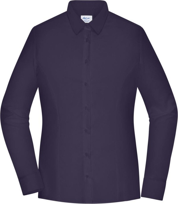 Popelínová halenka slim fit s dlouhým rukávem Daiber | JN 1371