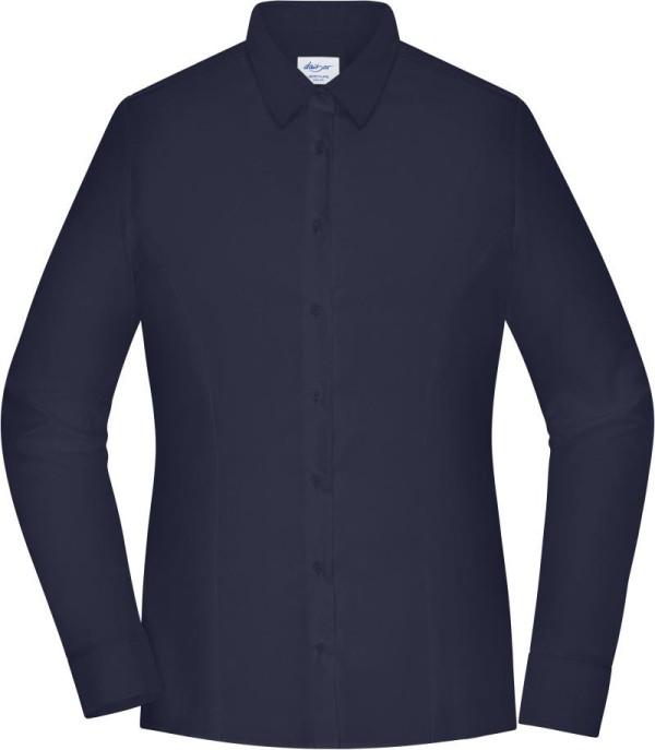 Popelínová halenka slim fit s dlouhým rukávem Daiber | JN 1371