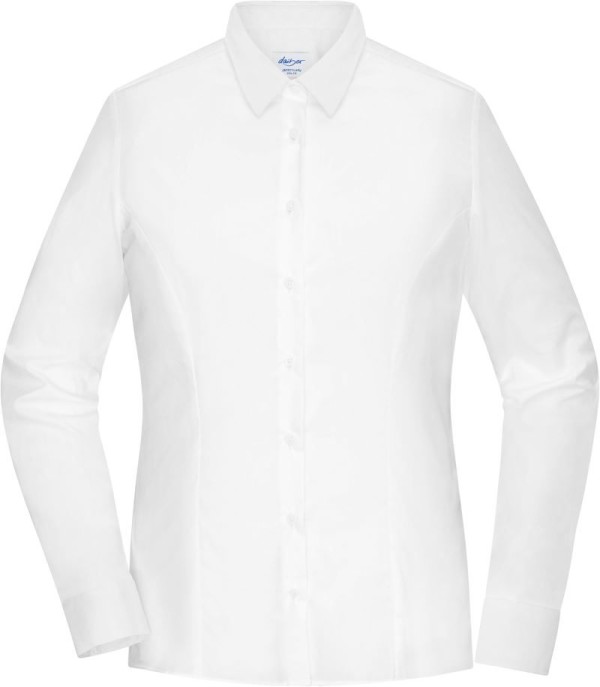 Popelínová halenka slim fit s dlouhým rukávem Daiber | JN 1371