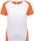 Dámské kontrastní sportovní tričko ProAct | PA 4015 - ps-204015-kariban-proact-pa-4015-white-fluorescent-orange-front-web - variant