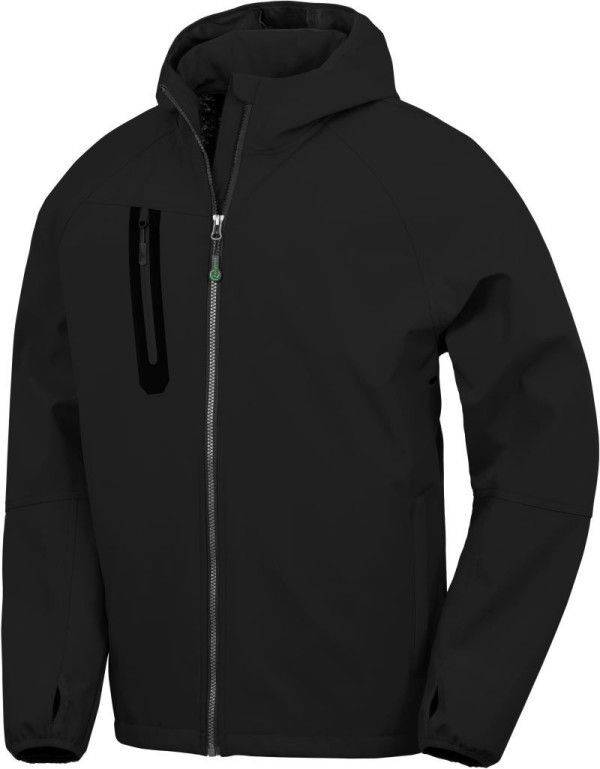 Unisex 3-vrstvá softshellová bunda s kapucí Result Recycled | R 909X