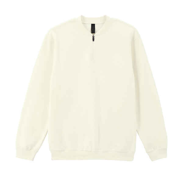 Měkká fleece mikina pro dospělé se 1/4 zipem