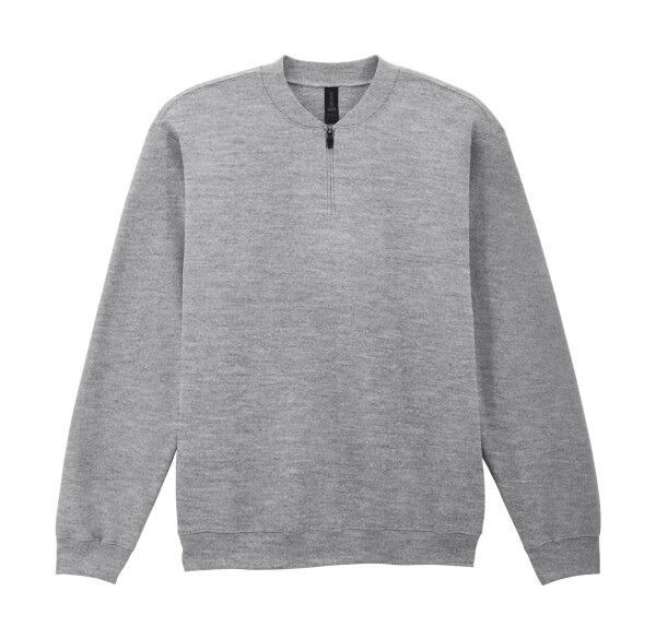 Měkká fleece mikina pro dospělé se 1/4 zipem