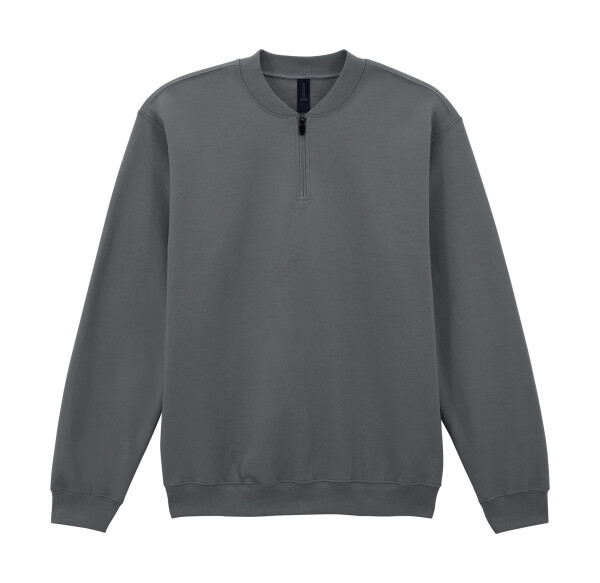 Měkká fleece mikina pro dospělé se 1/4 zipem