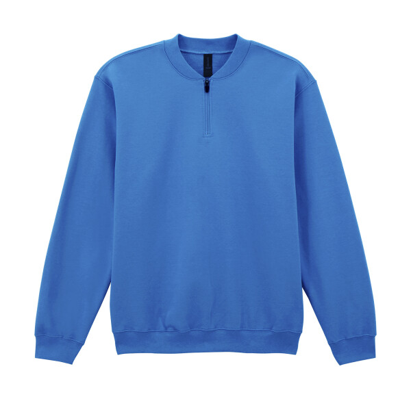 Měkká fleece mikina pro dospělé se 1/4 zipem