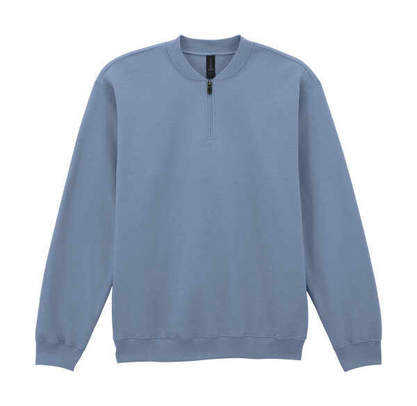 Měkká fleece mikina pro dospělé se 1/4 zipem