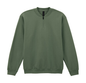 Měkká fleece mikina pro dospělé se 1/4 zipem - Reklamnepredmety