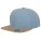 FX6089CH Chambray-Suede Snapback - FX6089CH-Blue-Beige - variant Ls 1000064233