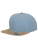 FX6089CH Chambray-Suede Snapback - FX6089CH_Blue_Beige - variant Ls 1000064233