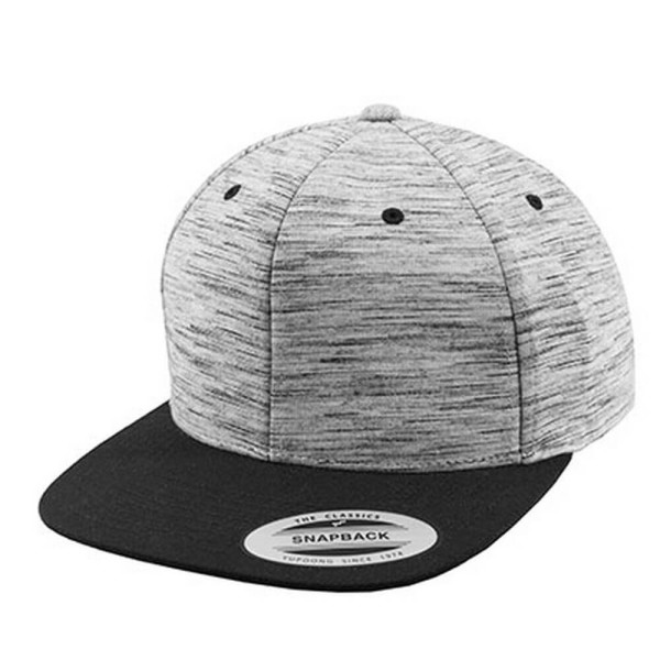 FX6089SC Stripes Melange Crown Snapback