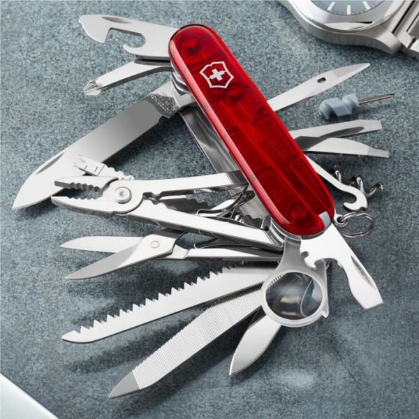 Kapesní nožík Victorinox SWISSCHAMP transparentní