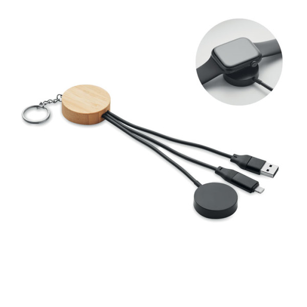 Klíčenka a nabíjecí 60W kabel 4v1 BULE
