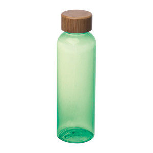 Láhev z PET s bambusovým víkem, 500 ml - Reklamnepredmety