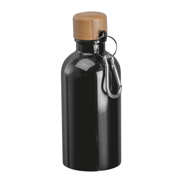 Nerezová láhev s karabinou, 400 ml