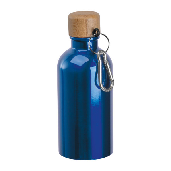Nerezová láhev s karabinou, 400 ml
