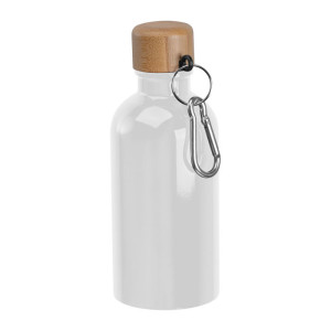 Nerezová láhev s karabinou, 400 ml - Reklamnepredmety