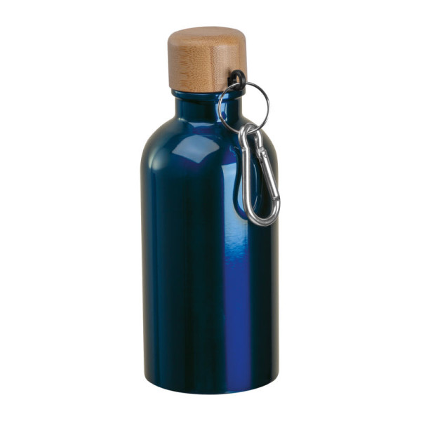 Nerezová láhev s karabinou, 400 ml