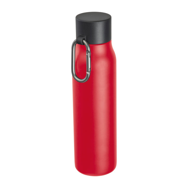 Dvoustěnná láhev s karabinou, 600 ml