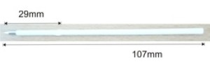 náplň X20, 107mm bílá - 1,0mm - Reklamnepredmety