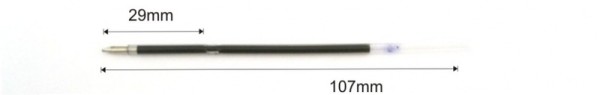 náplň X20, 107mm bílá - 1,0mm