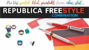 REPUBLICE FREESTYLE kuličkové pero plast - Reklamnepredmety