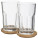 Dvoudílná sada sklenic s táckem Linden - 11289200_E1 - variant PF 11289200