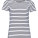 L01399 Women`s Round Neck Striped T-Shirt Miles - L01399-White-Navy - variant Ls 1000112804