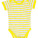 L01401 Baby Striped Bodysuit Miles - L01401-Ash-(Heather)-Lemon - variant 