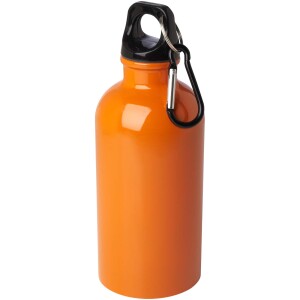 400 ml láhev na vodu Oregon z nerezové oceli s certifikací RCS a karabinou - Reklamnepredmety
