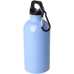 400 ml láhev na vodu Oregon z nerezové oceli s certifikací RCS a karabinou - Reklamnepredmety