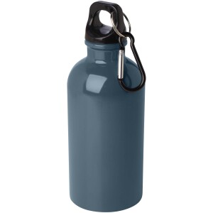 400 ml láhev na vodu Oregon z nerezové oceli s certifikací RCS a karabinou - Reklamnepredmety