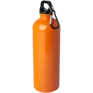 750 ml jednostěnná láhev na vodu Oregon z nerezové oceli s certifikací RCS a karabinou - Reklamnepredmety