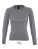 L411 Womens V Neck Sweater Galaxy - L411_Medium-Grey-(Solid) - variant Ls 1000119440