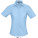 L610 Ladies Oxford-Blouse Elite Short Sleeve - L610-Sky-Blue - variant Ls 1000122699
