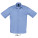 L622 Popeline-Shirt Bristol Shortsleeve - L622-Middle-Blue - variant Ls 1000122895