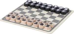 Dřevěná hra šachy a dáma - Reklamnepredmety