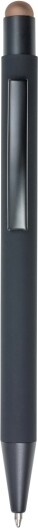 Černé kuličkové pero s růžovým stylusem a stejně barevným logam po laserování - b0124511pk2 - variant Gi B0124511PK2