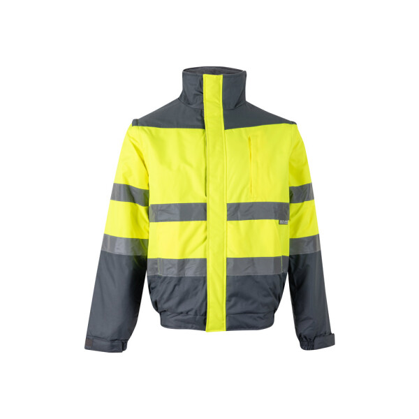 VL JUPITER. Dvoubarevná vycpaná bunda (180 g/m²) z polyesteru (100 %) s PU zátěrem