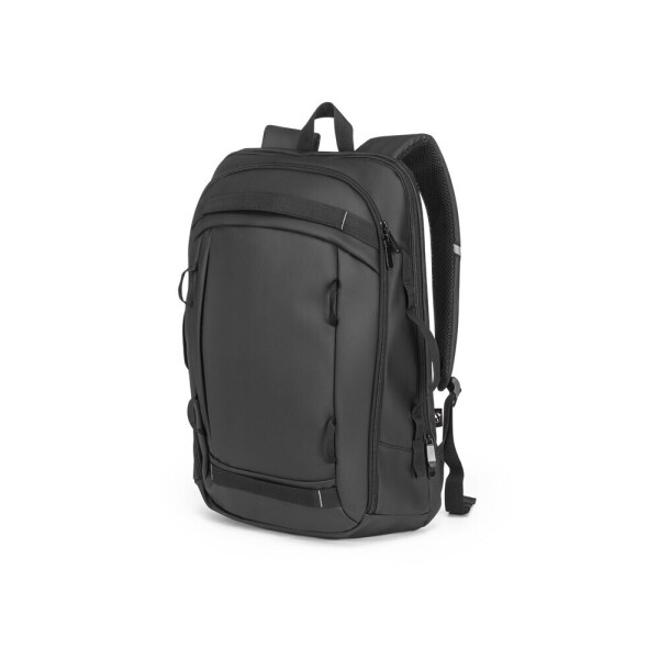 KAMPALA. Batoh na notebook z rPET s vysokou hustotou 900D, voděodolným povrchem