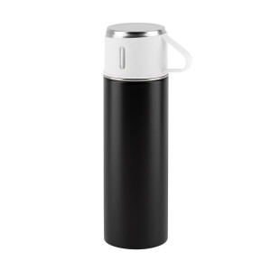 COMANECI. Dvouplášťová láhev z nerezové oceli (90% recyklace) s matným povrchem 490 ml - Reklamnepredmety