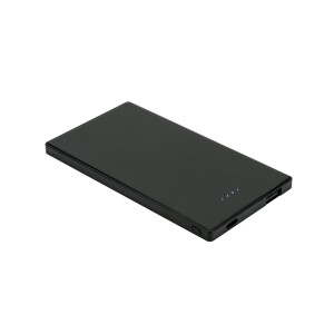 DENNING. Tenká powerbanka z nerezové oceli s kapacitou 5 000 mAh - Reklamnepredmety