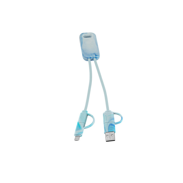 BERNERS. Superrychlý USB kabel 6v1 ve recyklovaného PET (100% rPET)