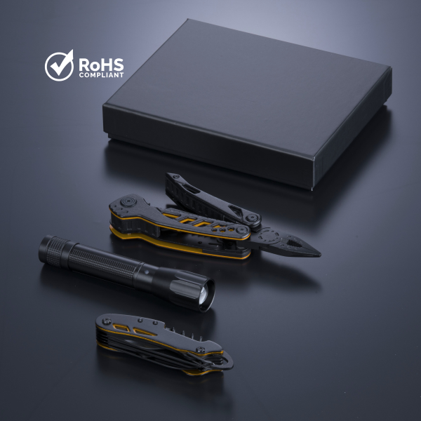 OPTIMA SET II: MULTITOOL, KAPESNÍ NŮŽ A STŘEDNÍ SVÍTILNA