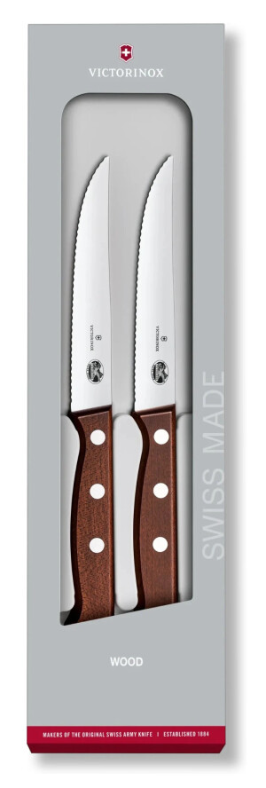 Victorinox 5.1230.12G sada nožov na steak 2ks - drevo - Reklamnepredmety