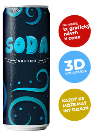 Sýtená voda v plechovce 250 ml - Reklamnepredmety