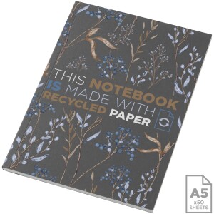 Recyklovaný poznámkový blok Novella Austen s měkkou vazbou formátu A5 – 50 listů - Reklamnepredmety