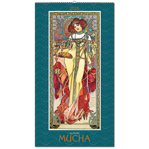 Nástěnný kalendář Alfons Mucha 2026