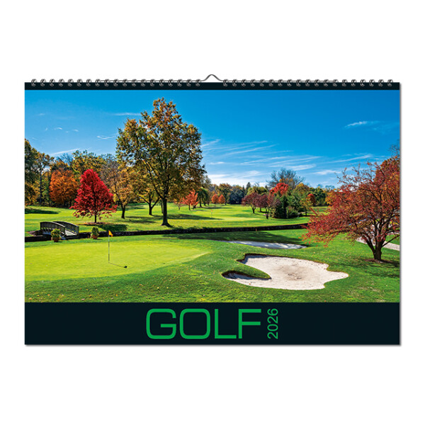 Nástěnný kalendář Golf 2026