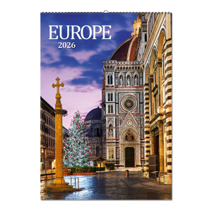 Nástěnný kalendář Europe 2026 - Reklamnepredmety